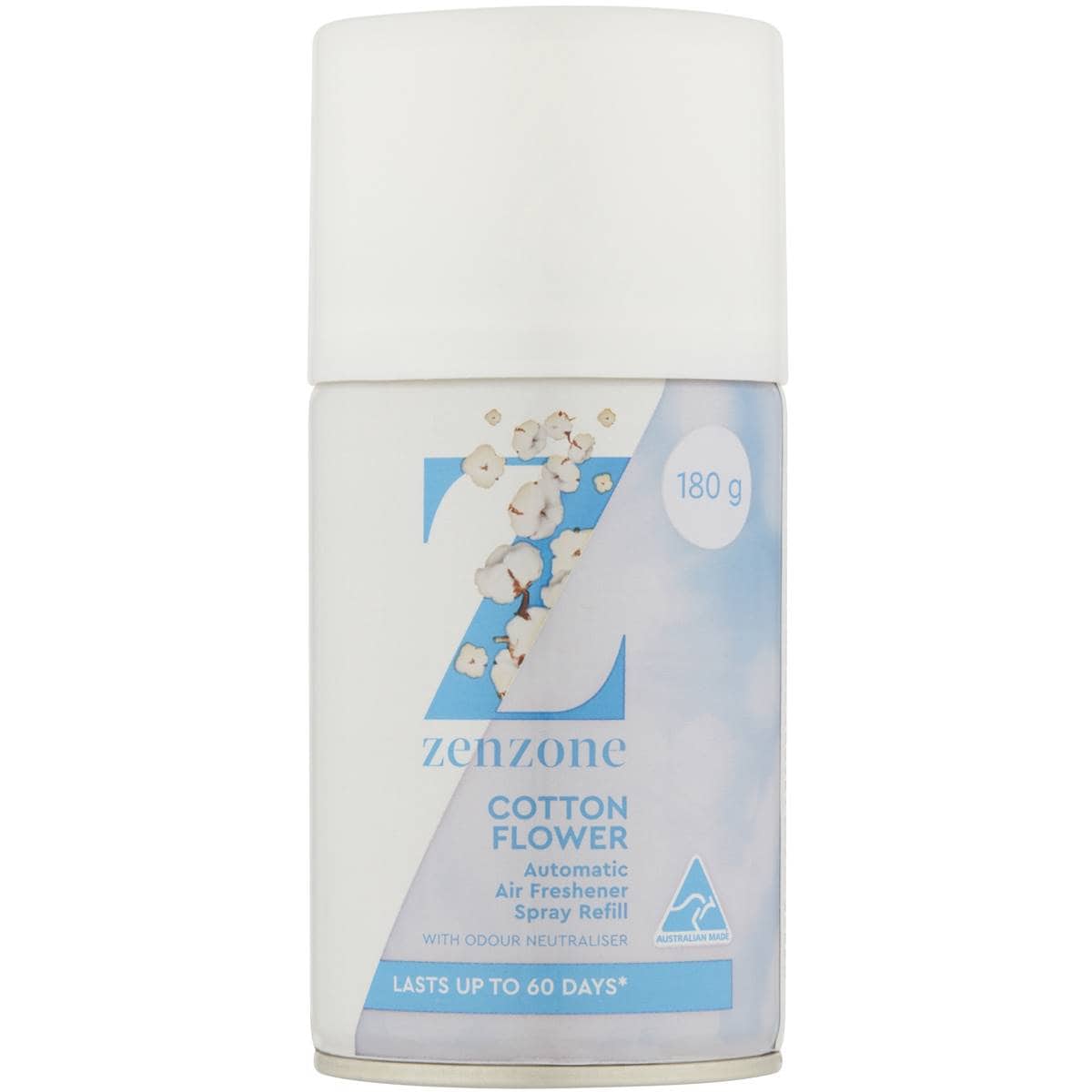 Zenzone Air Freshener Spray Refill Cotton Flower 180g Woolworths