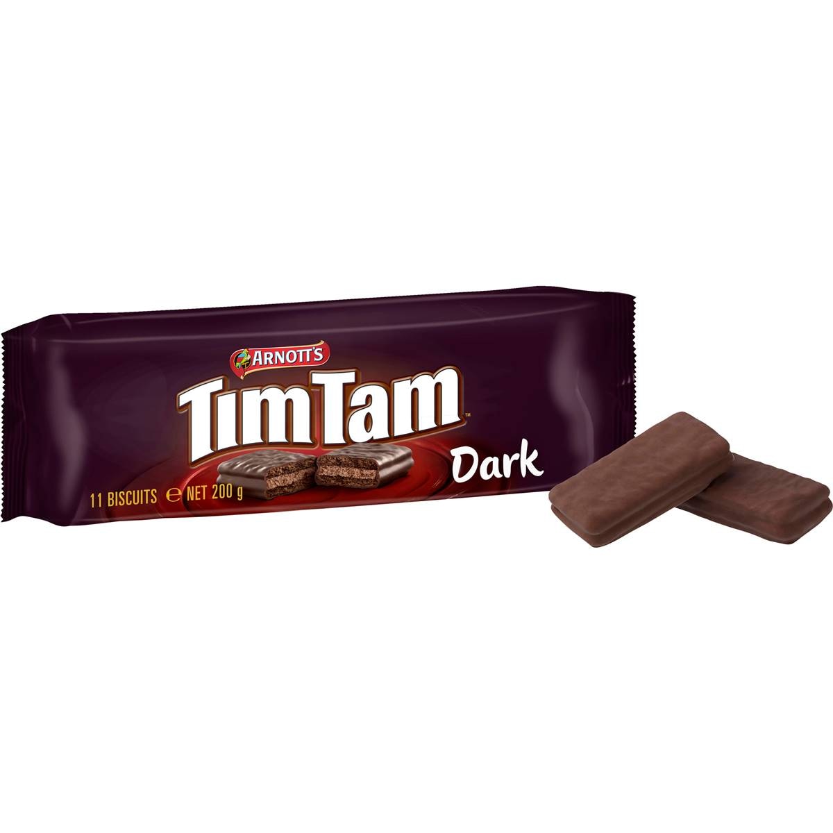 Arnotts Tim Tam Dark Chocolate Biscuits 200g Woolworths