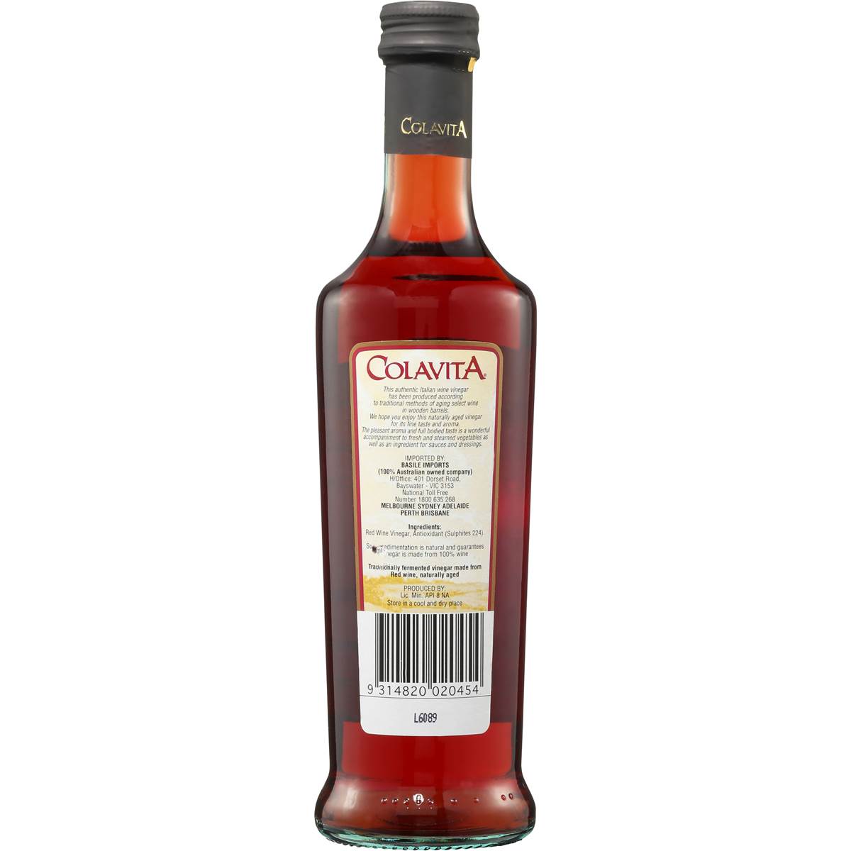 Colavita Vinegar Red Wine 500ml Woolworths