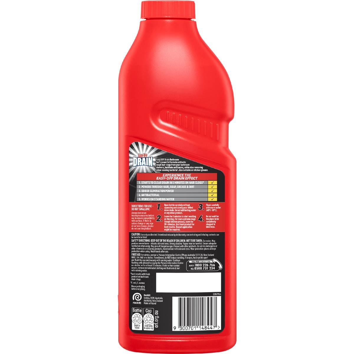 Easy Off Bam Drain Turbo Gel Cleaner 1l Woolworths