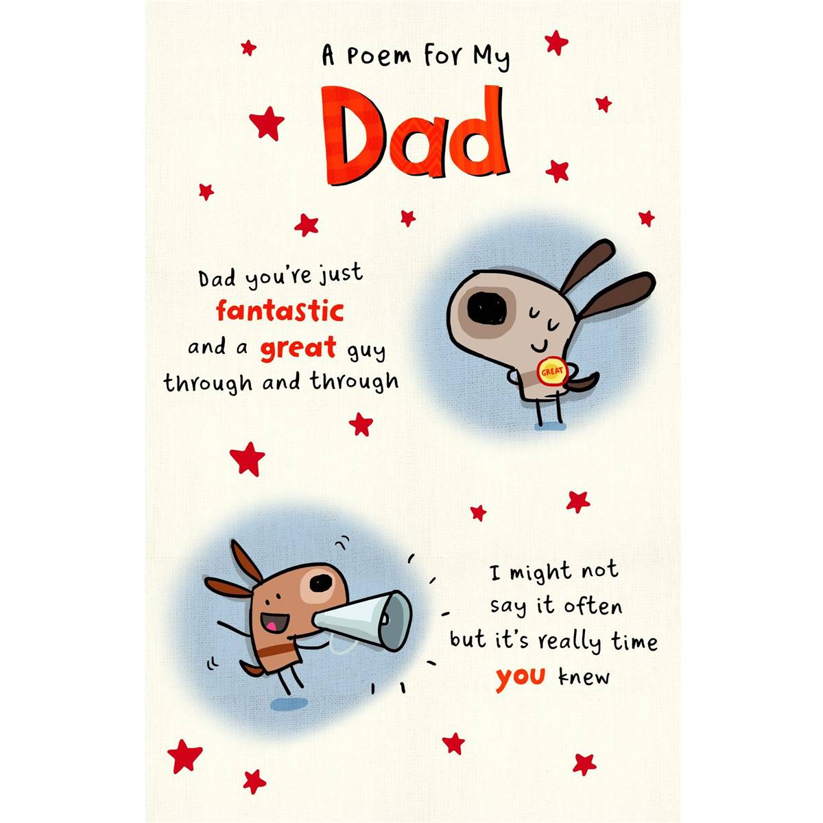 John Sands Father's Day Card Poem For Dad Each | Woolworths