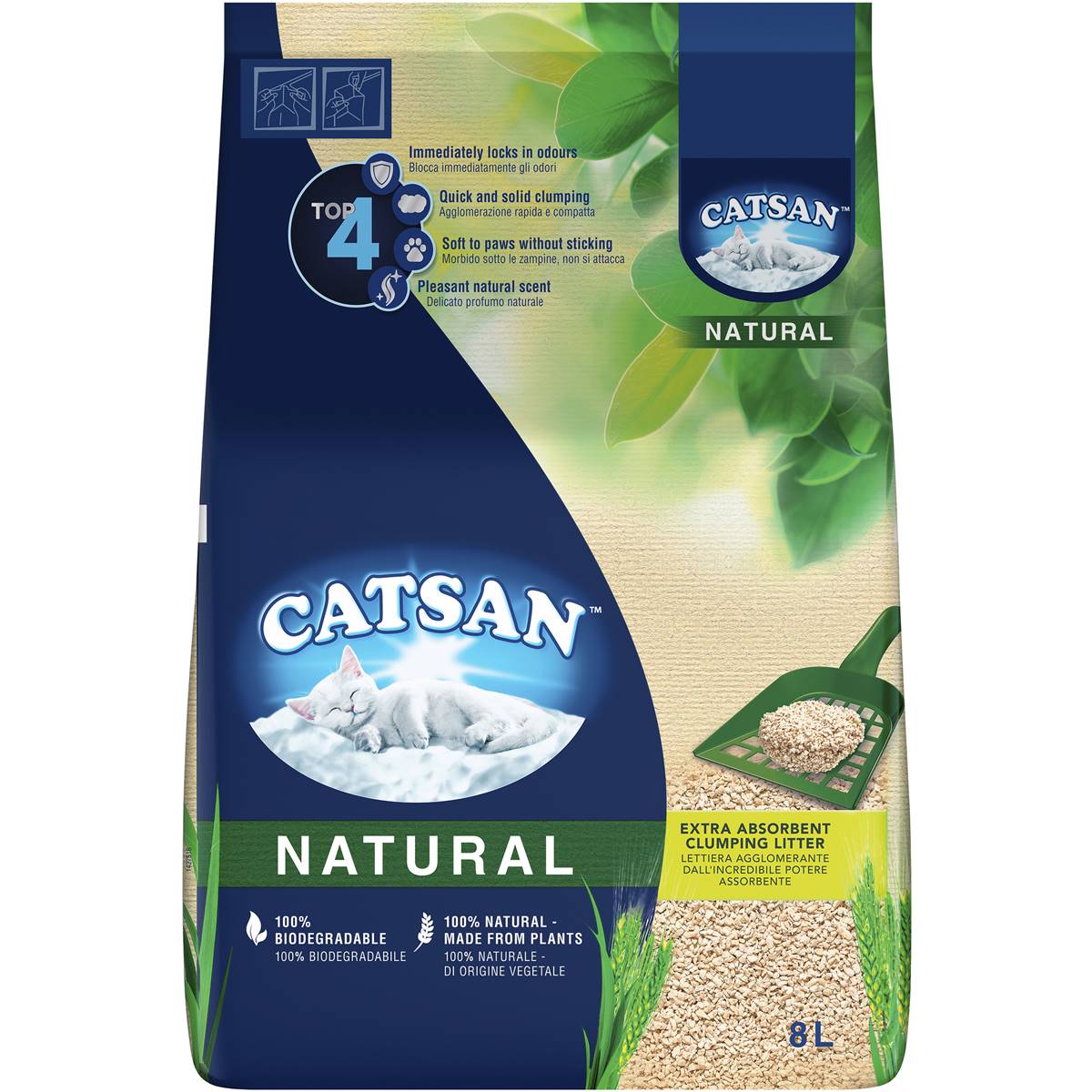 Catsan Natural Clumping Cat Litter 8l Woolworths