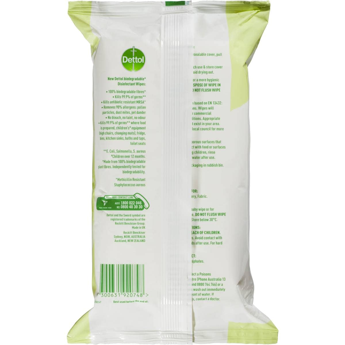 Dettol Biodegradable Disinfectant Cleaning Wipes Fresh 90 Pack Woolworths