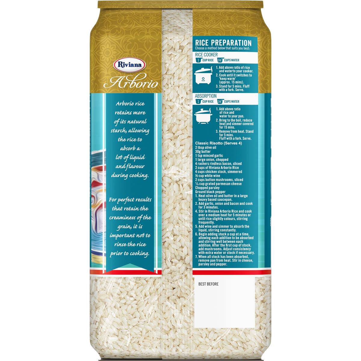 Riviana Arborio Rice 1kg Woolworths