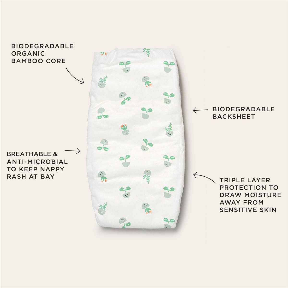 Tooshies Eco Nappies Size 5 Walker 32 Pack Woolworths