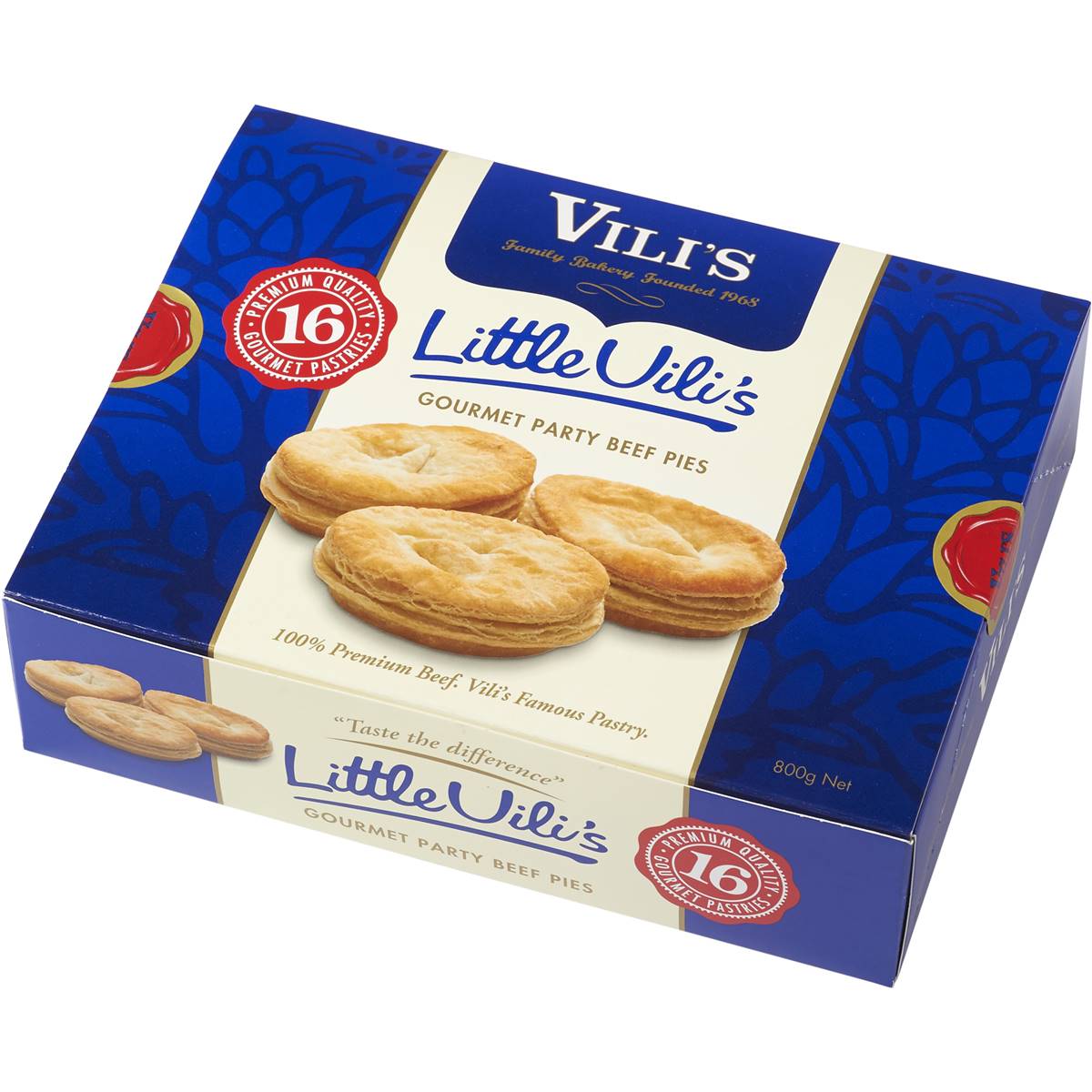 Vili's Little Vilis Gourmet Party Beef Pies 16 Pack Woolworths
