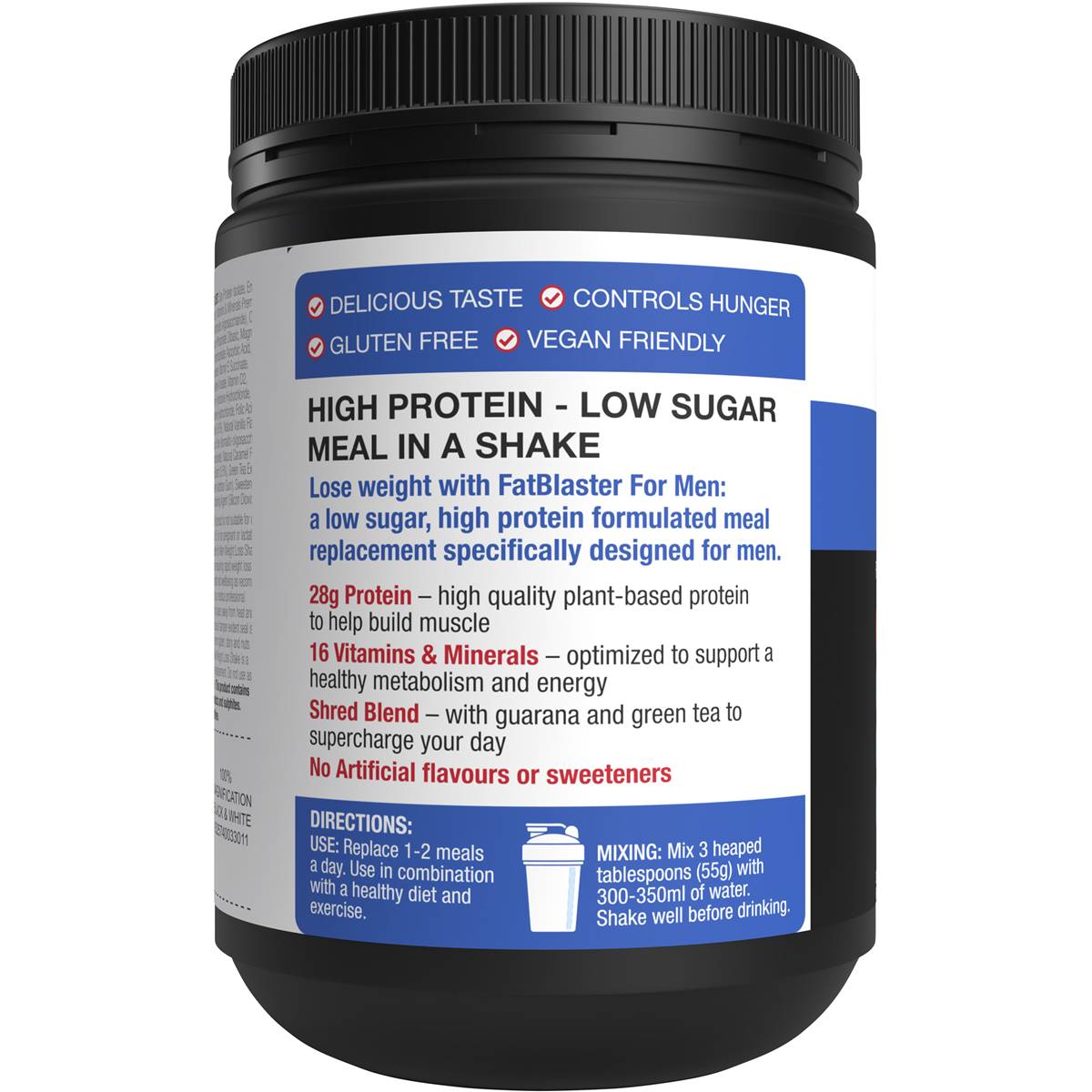 Naturopathica Fat Blaster For Men Weight Loss Shake Vanilla 385g