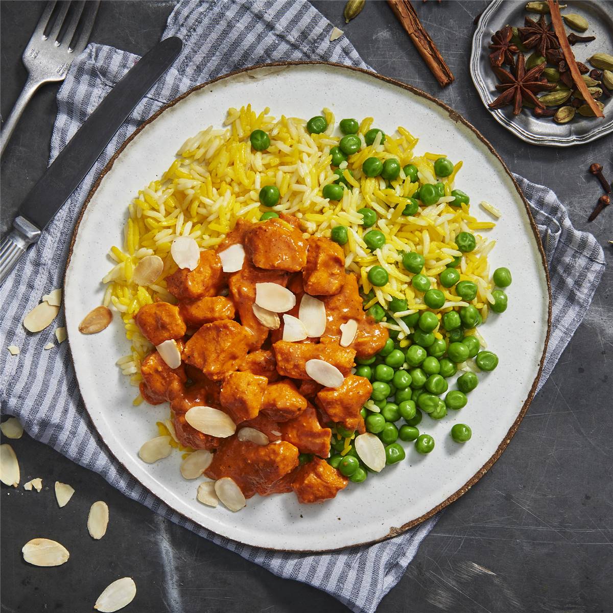 My Muscle Chef Butter Chicken, Saffron Pilaf Chilled Meal 360g Woolworths