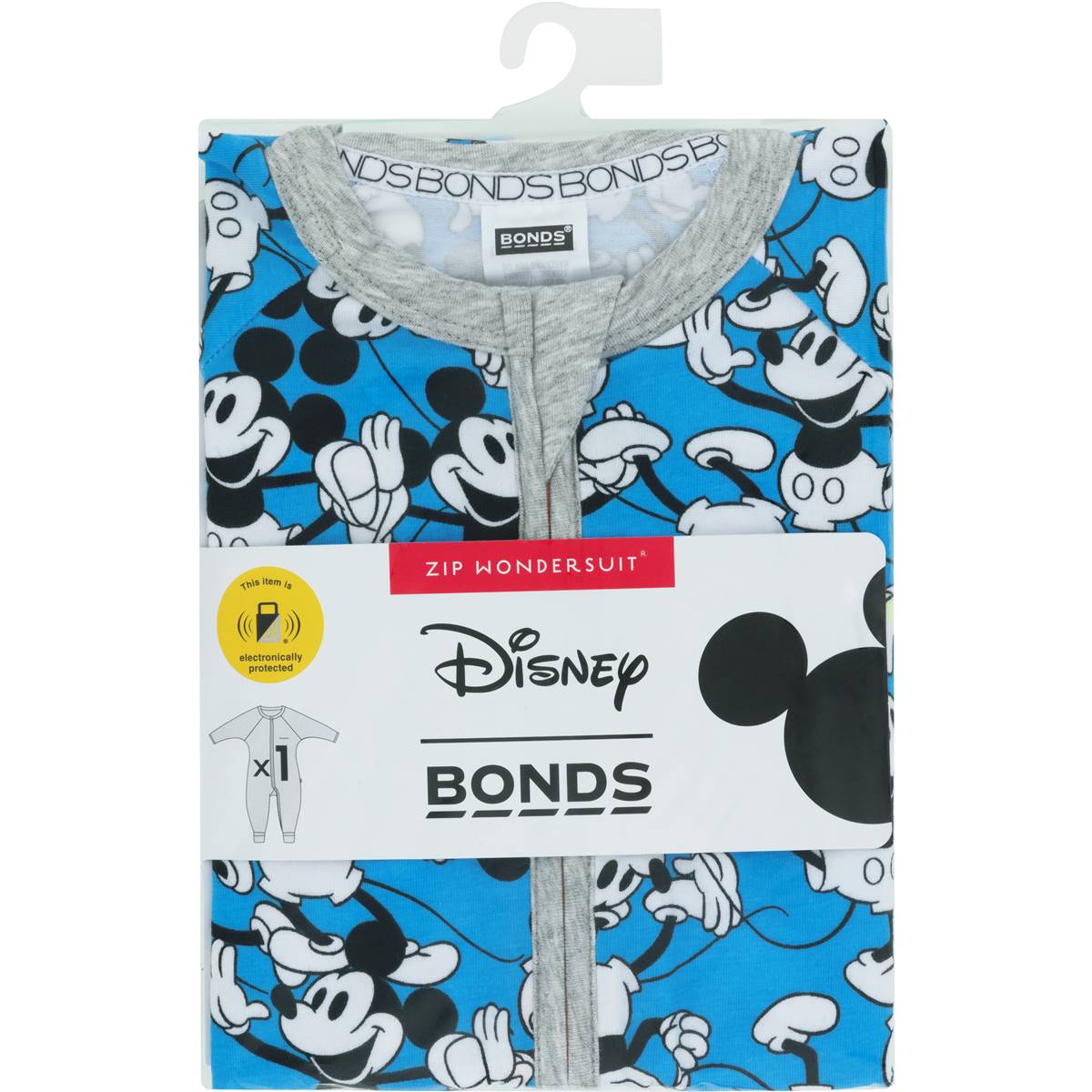 Bonds Zip Wondersuit Disney Mickey Mania Blue Size 3 Each | Woolworths