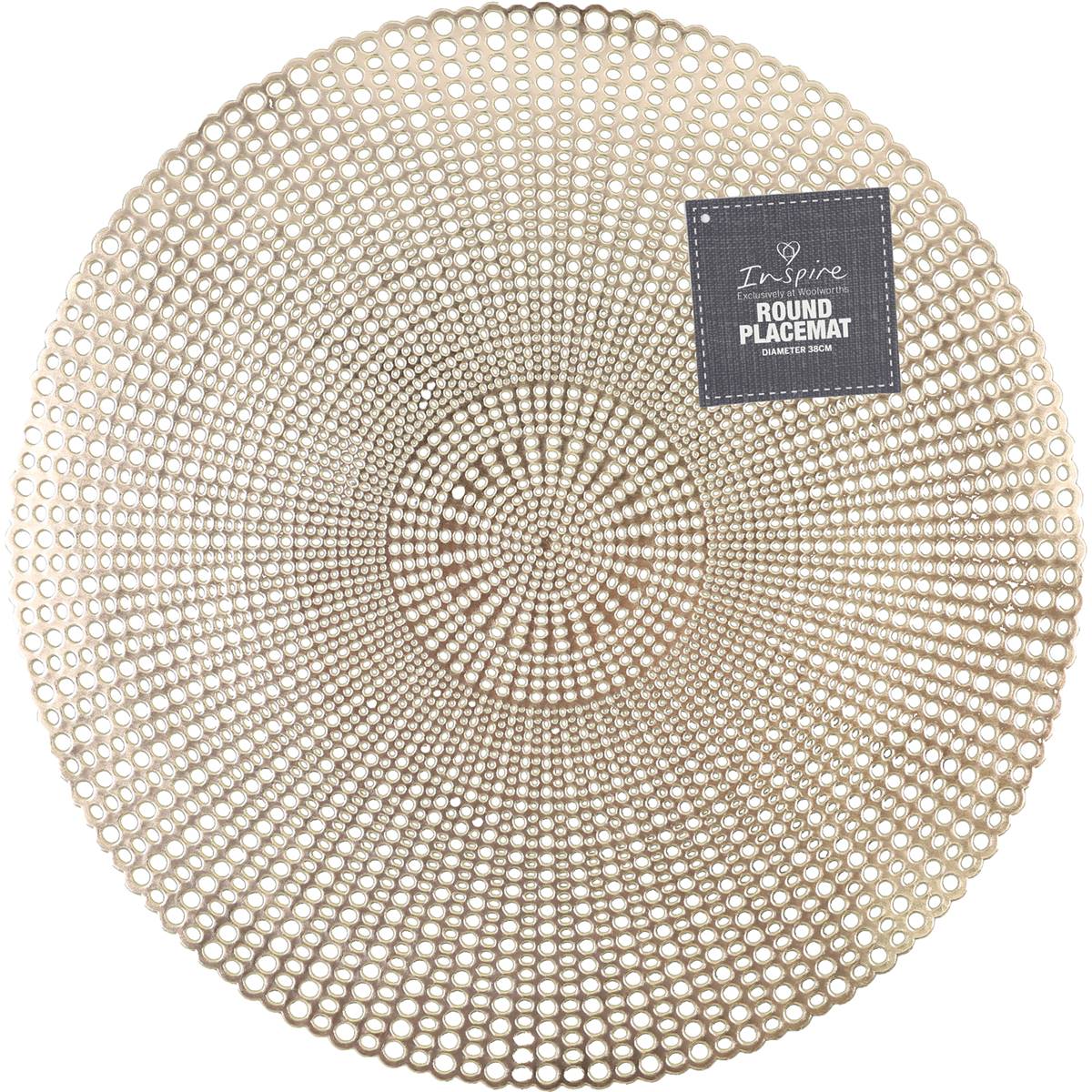 Inspire Round Placemat Each Woolworths