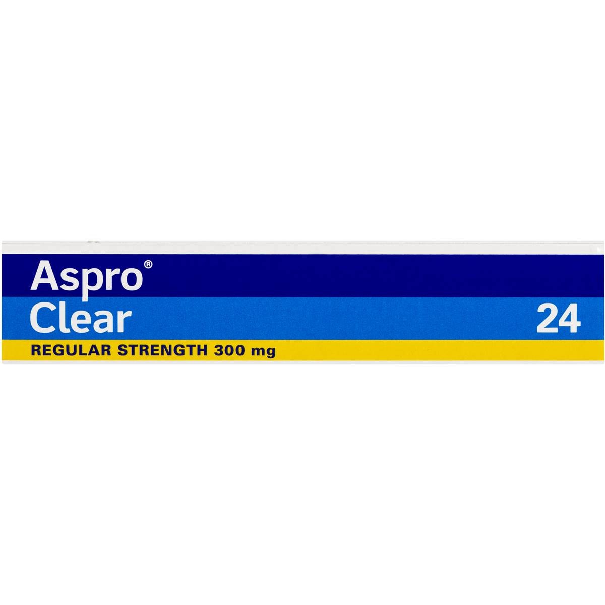 Aspro Clear Pain Relief Soluble Tablets 24 Pack | Woolworths