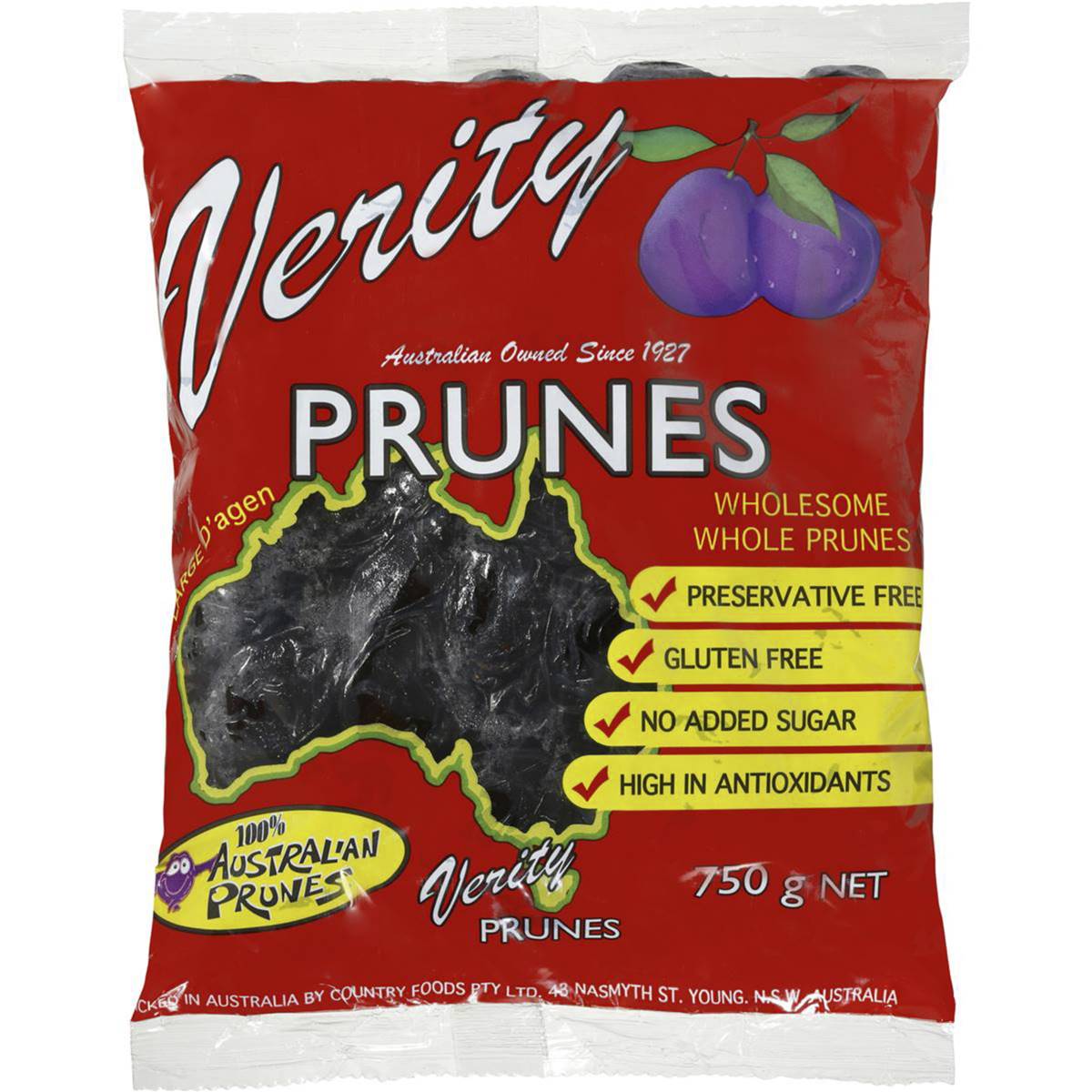 Verity Prunes Large 750g Woolworths