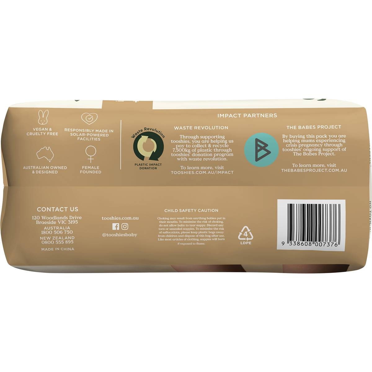 Tooshies Eco Nappies Size 6 Junior 30 Pack Woolworths