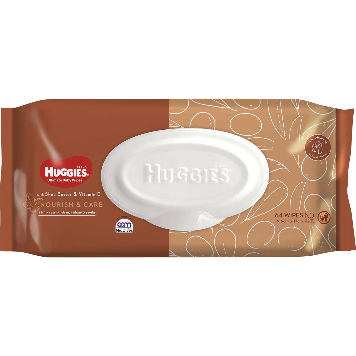 Huggies Ultimate Baby Wipes Nourish & Care 64 Pack | Woolworths