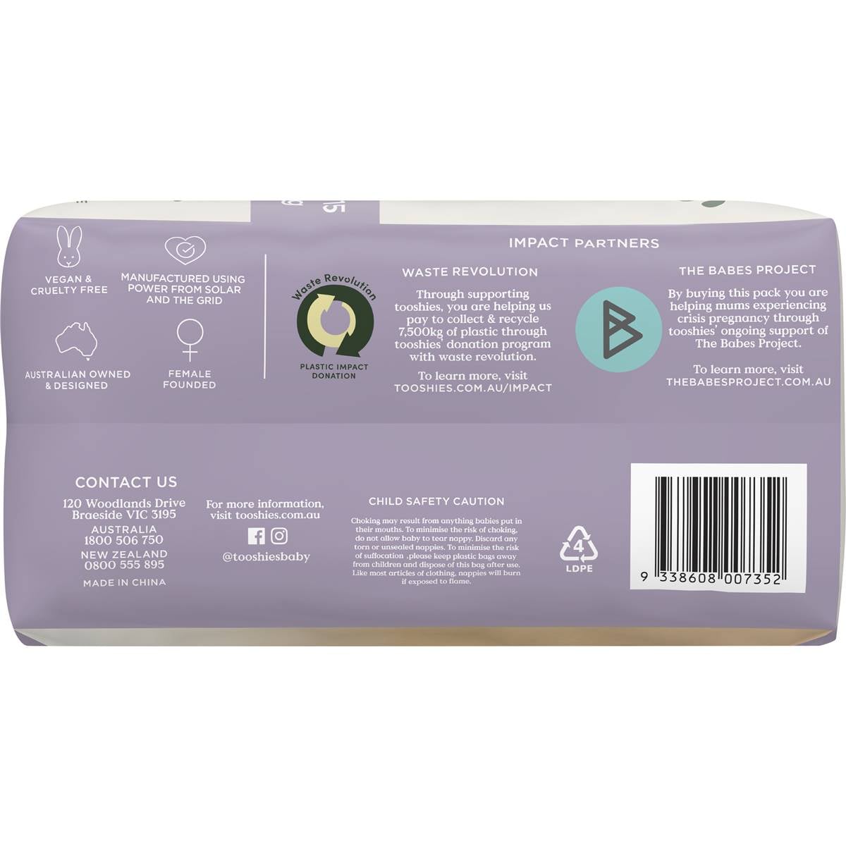 Tooshies Eco Nappies Size 4 Toddler 36 Pack Woolworths