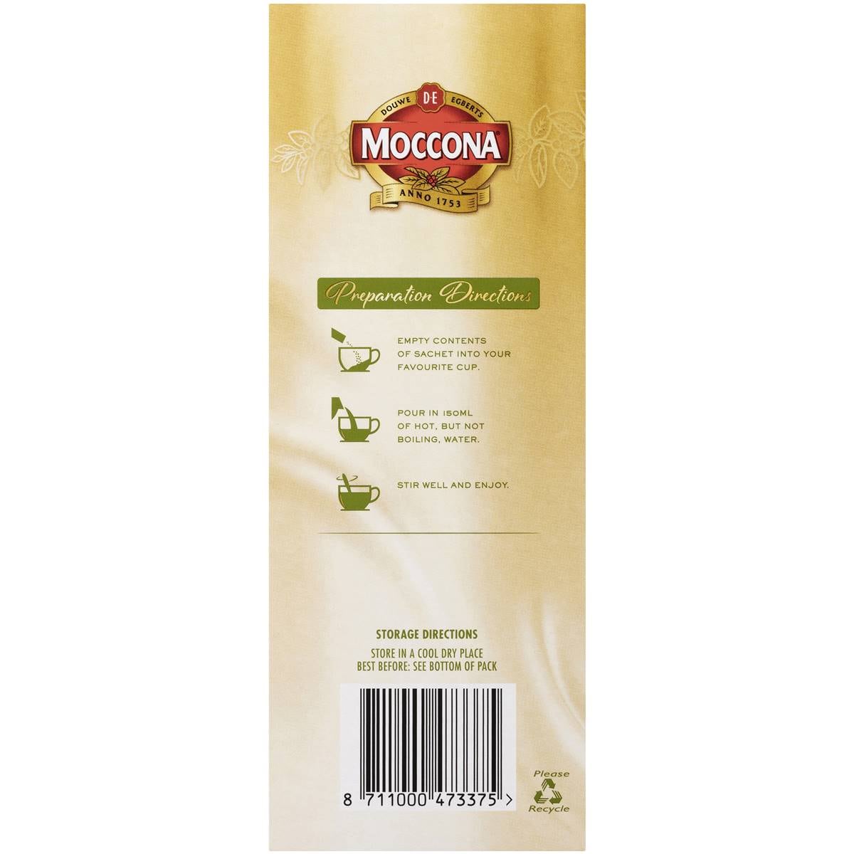 Moccona Plant Based Coffee Sachets Soy Cappuccino 8 Pack Woolworths
