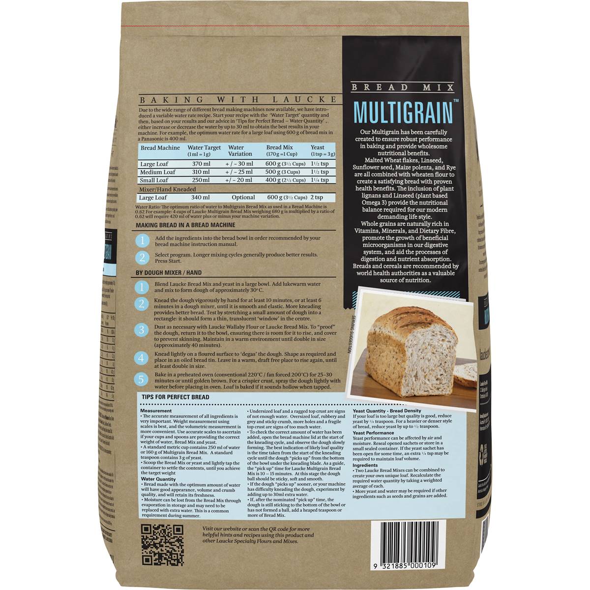 Laucke Multigrain Bread Mix 5kg Woolworths