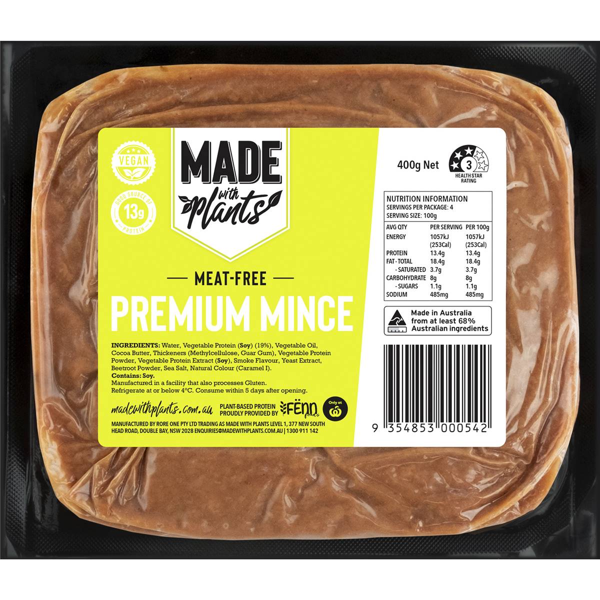 Made With Plants Meat Free Mince 400g Woolworths