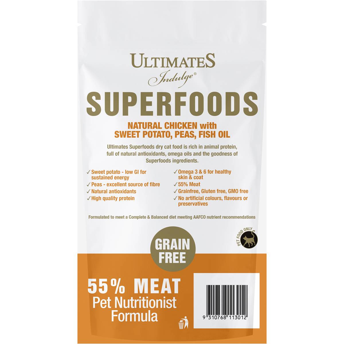 Ultimates Indulge Superfoods Dry Natural Chicken 500g Woolworths