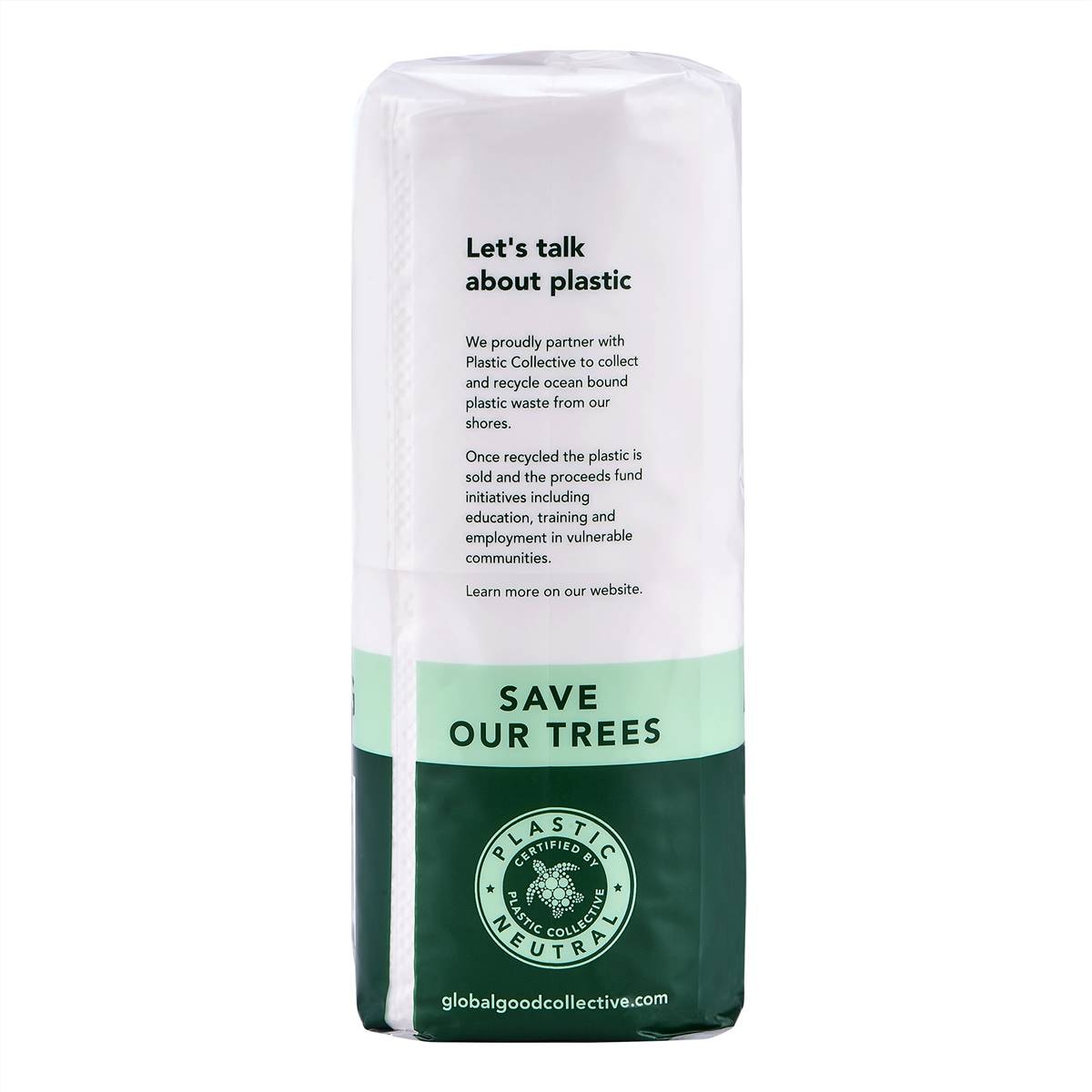 Global Good Collective Bamboo Toilet Tissue Rolls 3 Ply 180 Sheets 6