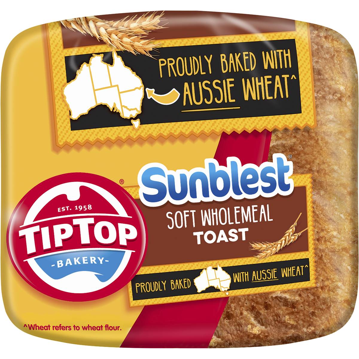 Tip Top Bakery Sunblest Soft Wholemeal Toast Bread Woolworths