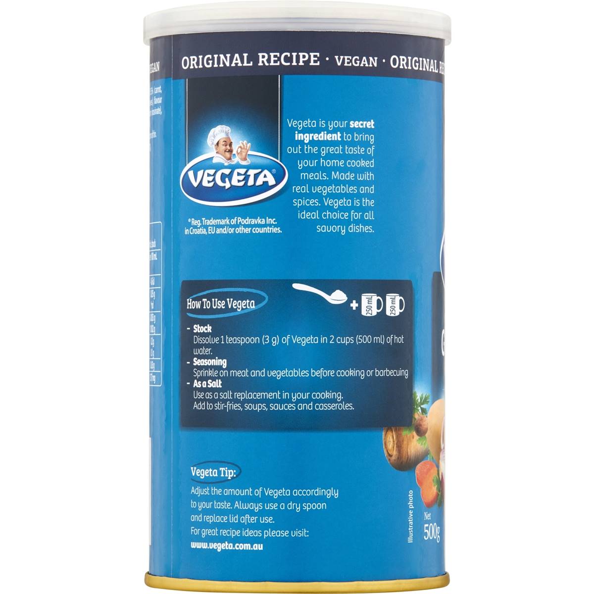 Podravka Vegeta Vegetable Gourmet Stock Powder 500g Woolworths