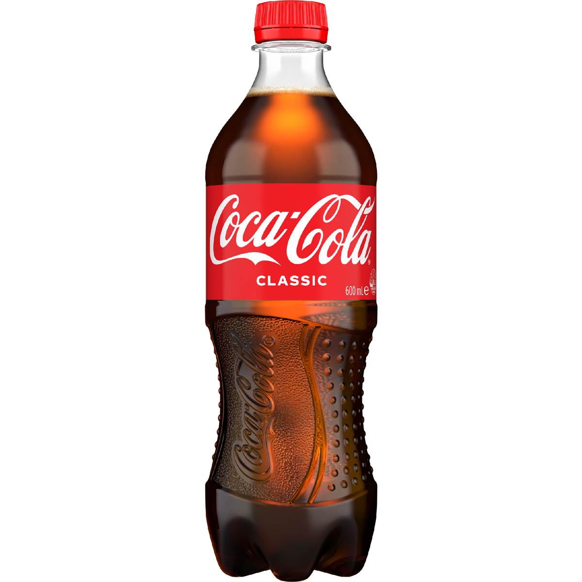 Coca Cola Classic Soft Drink Bottle 600ml Woolworths