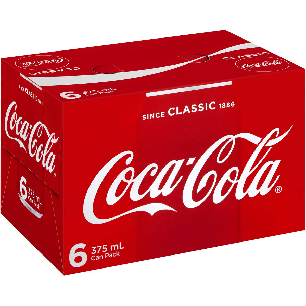 Coca cola Cans 6x375ml Pack Woolworths