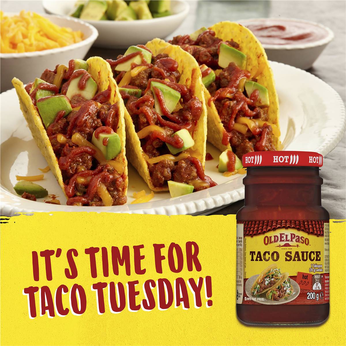 Old El Paso Taco Sauce Hot Taco Sauce 200g Woolworths