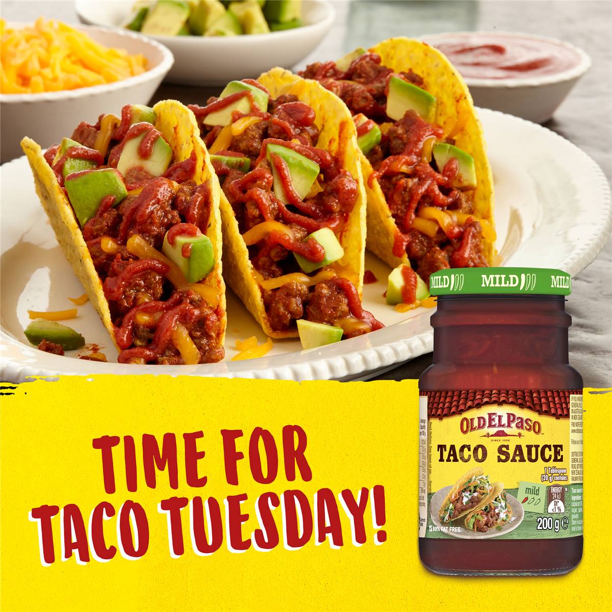 Old El Paso Taco Sauce Mild Taco Sauce 200g Woolworths