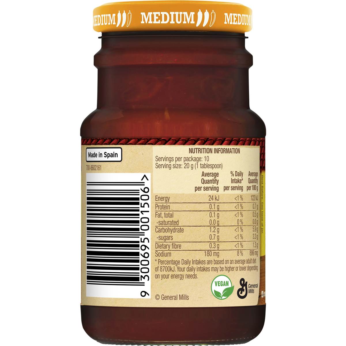 Old El Paso Taco Sauce Medium Taco Sauce 200g Woolworths