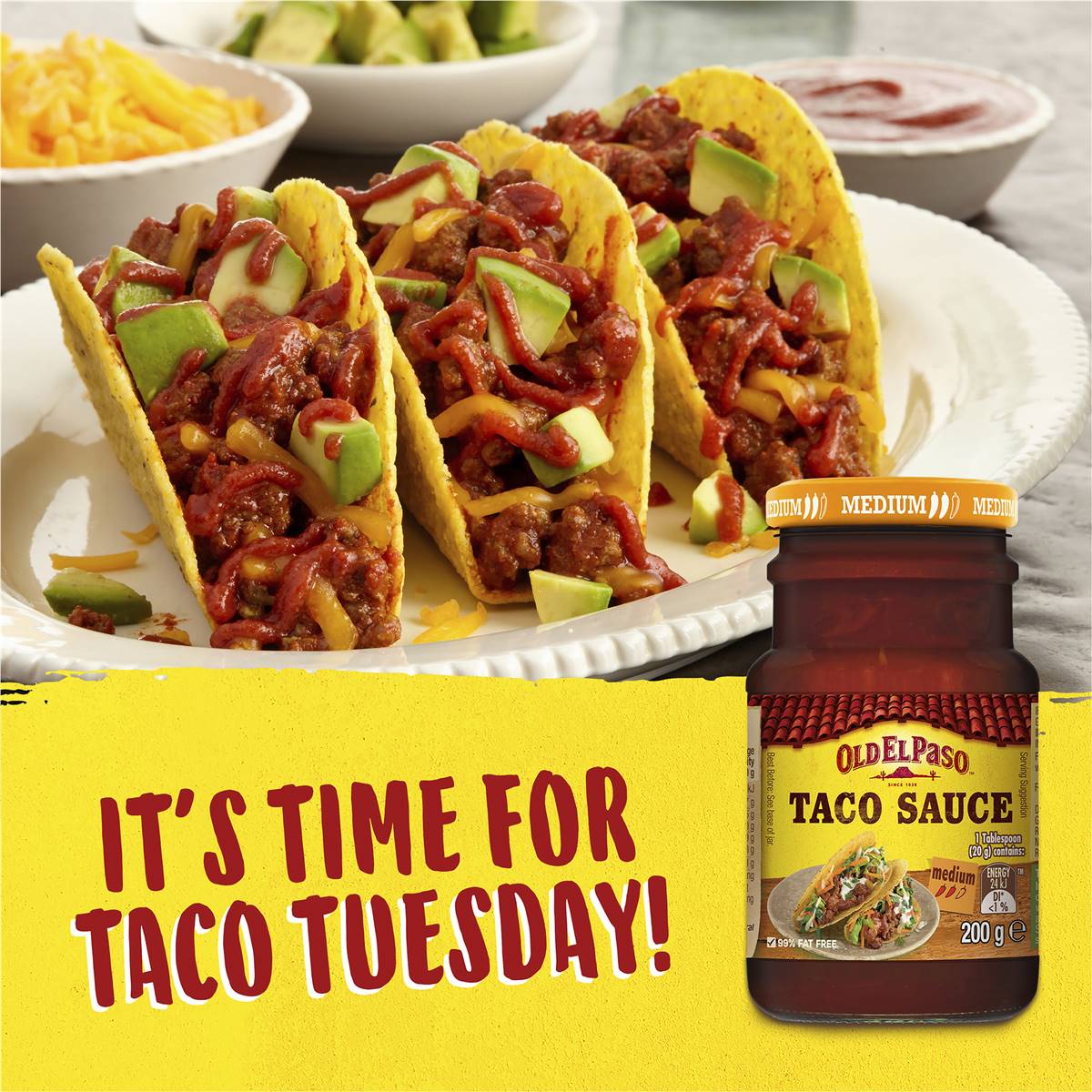 Old El Paso Taco Sauce Medium Taco Sauce 200g Woolworths