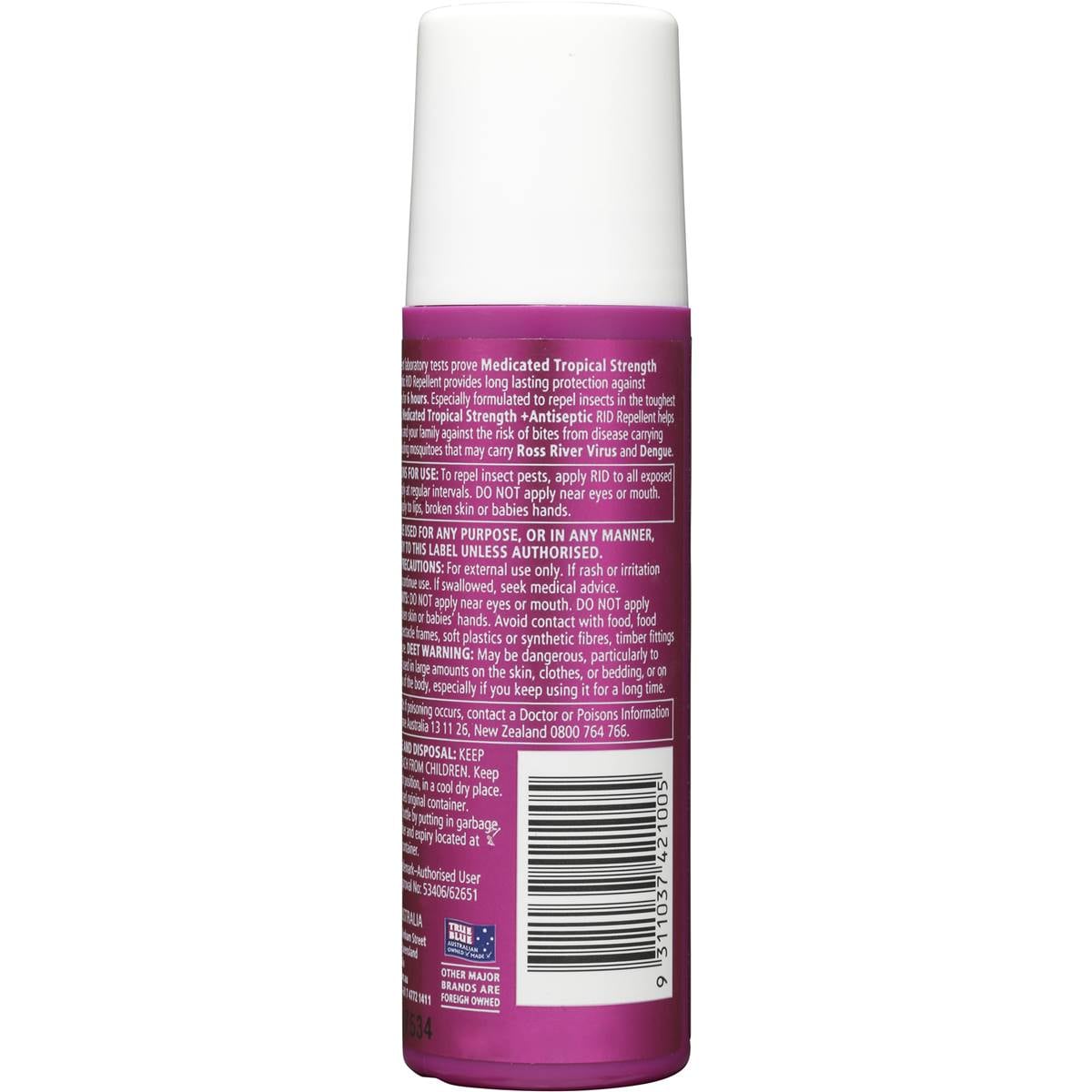 Rid Insect Repellent Medic Tropical Strength R/o 100ml Woolworths