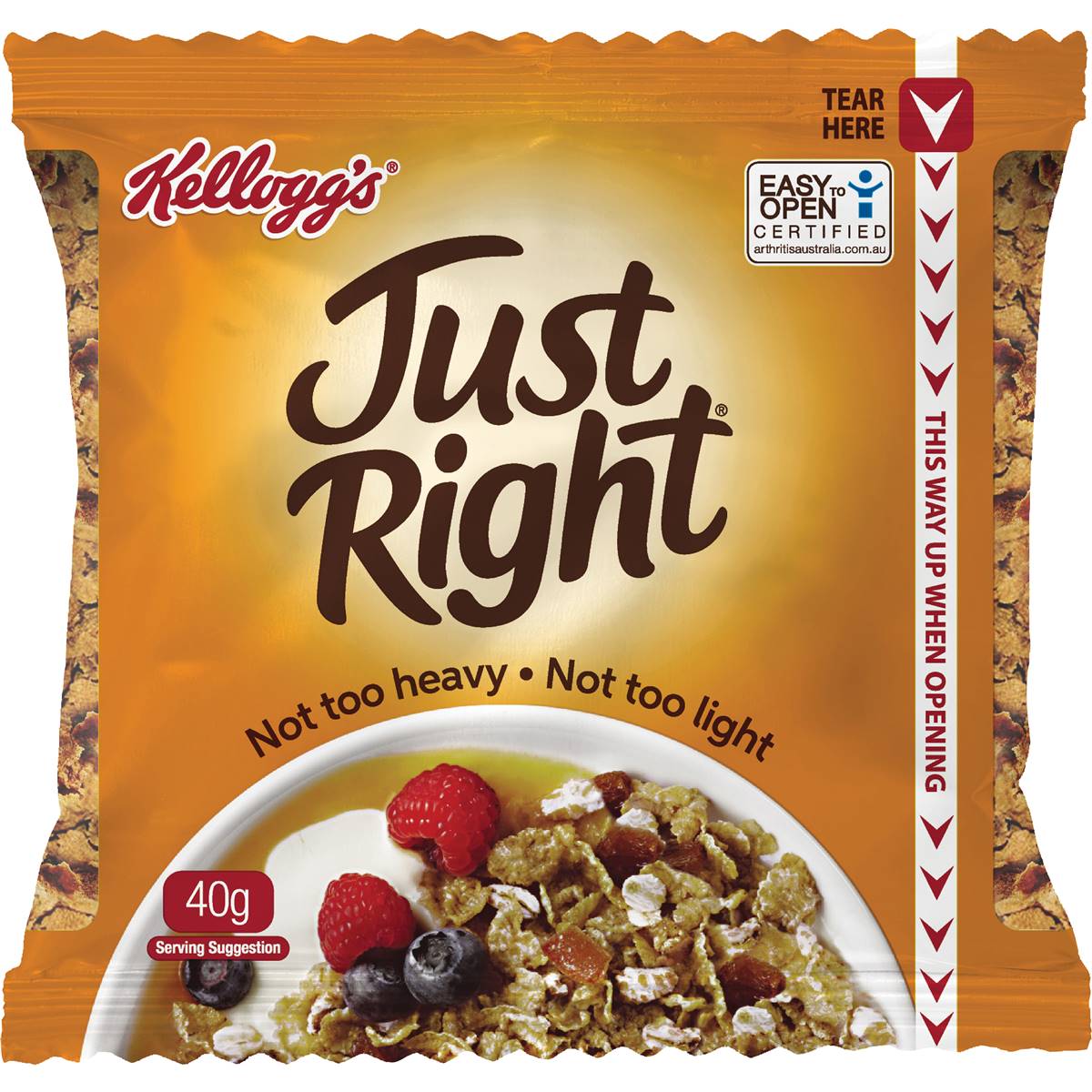Kellogg's Just Right Cereal Sachet 40g X30 Pack Woolworths