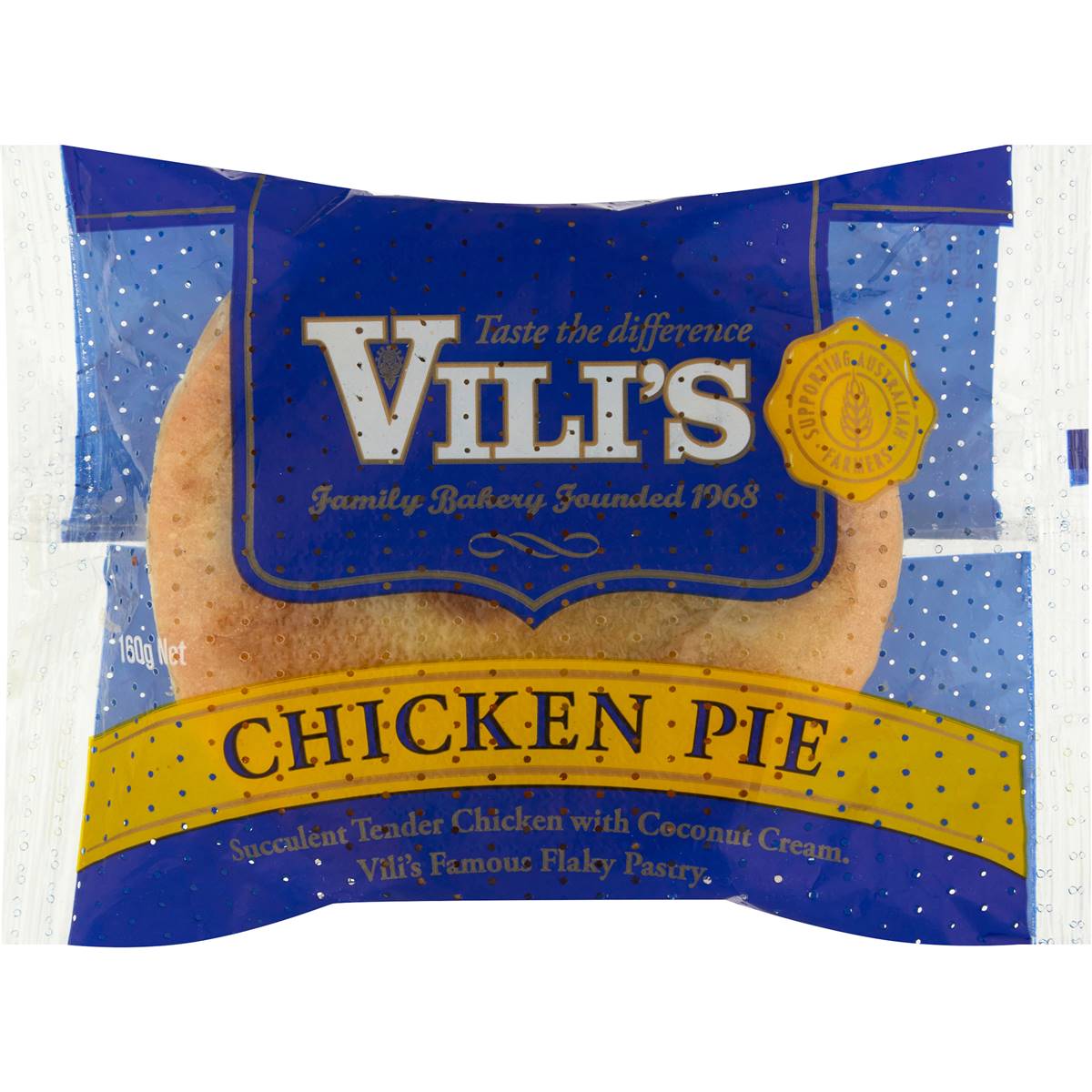 Vili's Gourmet Chicken Pie 160g Woolworths