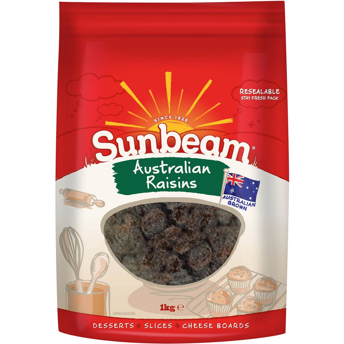 Sunbeam Raisins 1kg Woolworths