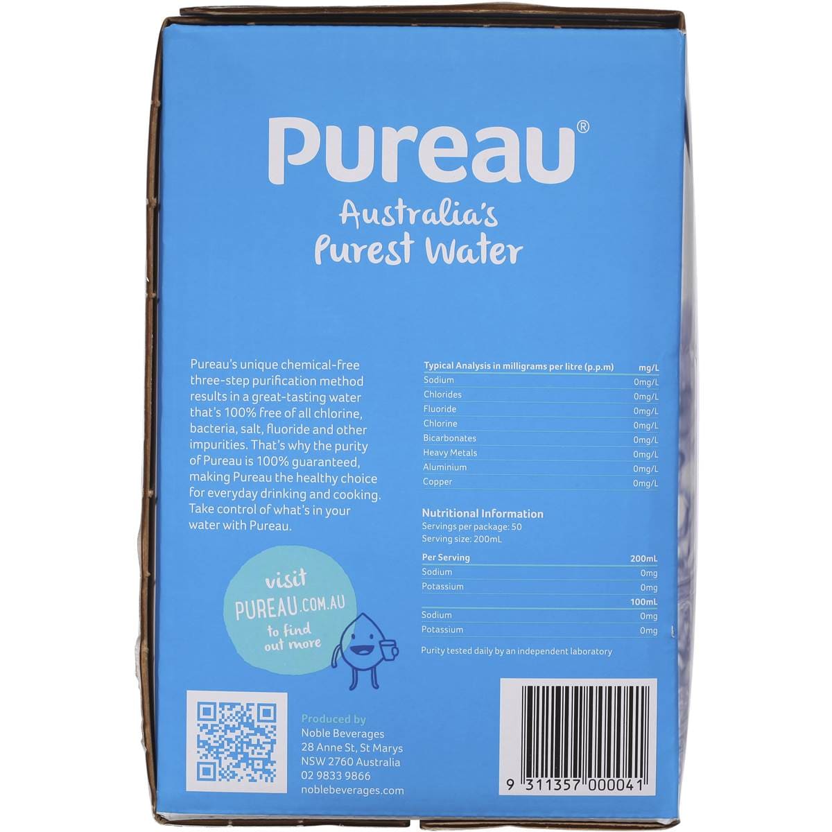 Pureau Ultra Pure Water 10l Woolworths