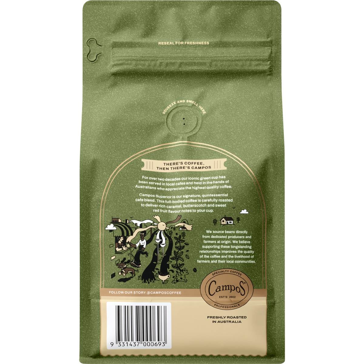 Campos Superior Coffee Beans 500g Woolworths