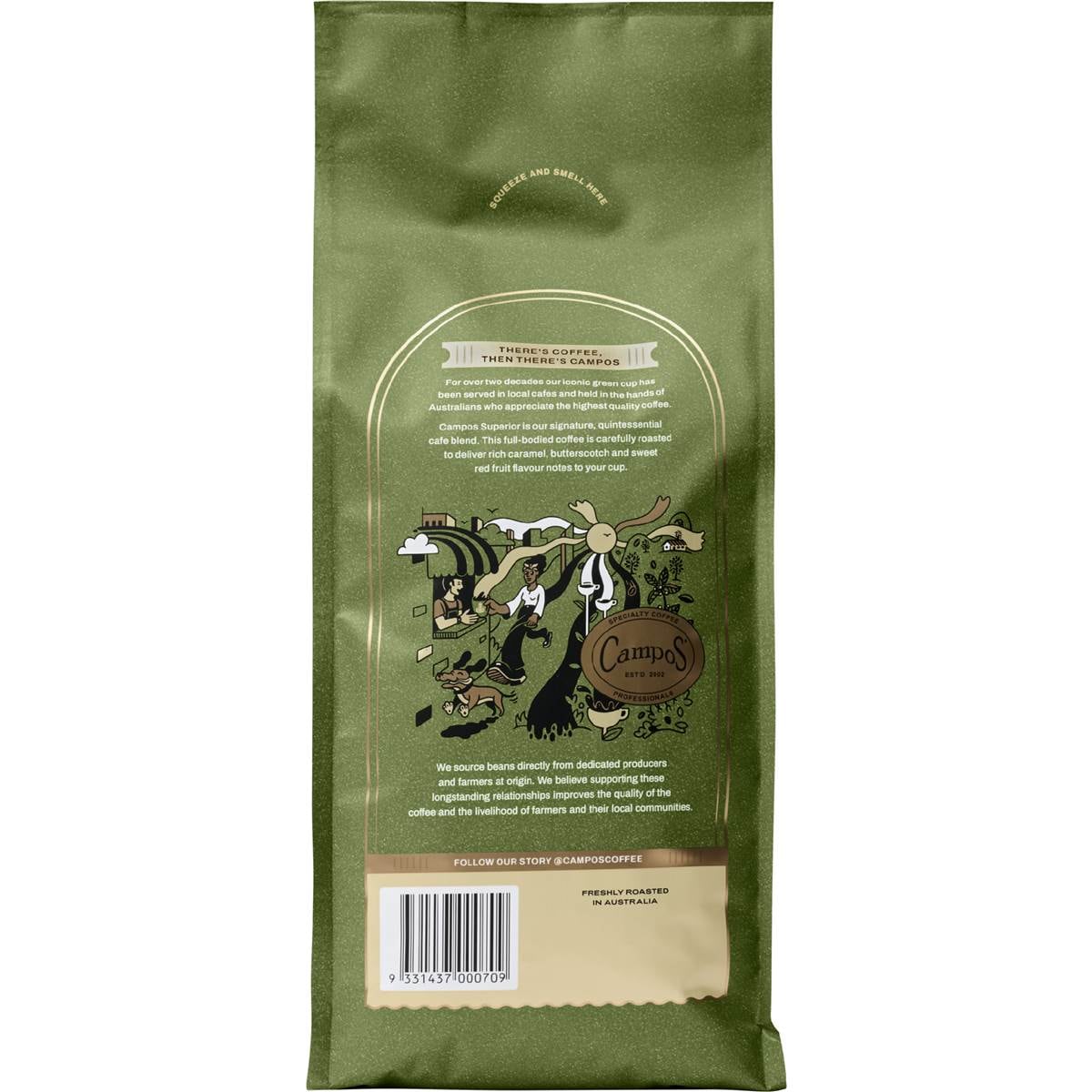 Campos Superior Coffee Beans 1kg Woolworths