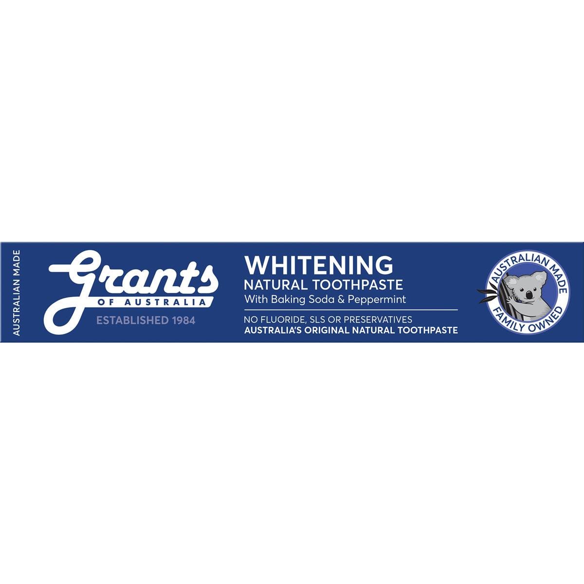 Grants Of Australia Whitening Toothpaste With Baking Soda 110g Woolworths