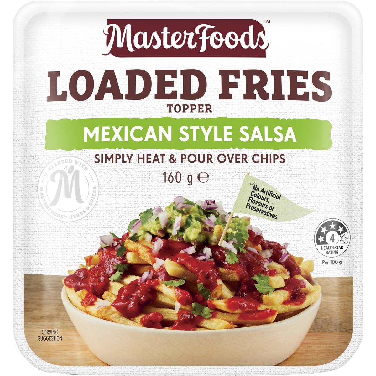 Masterfoods Loaded Fries Topper Mexican Style Salsa