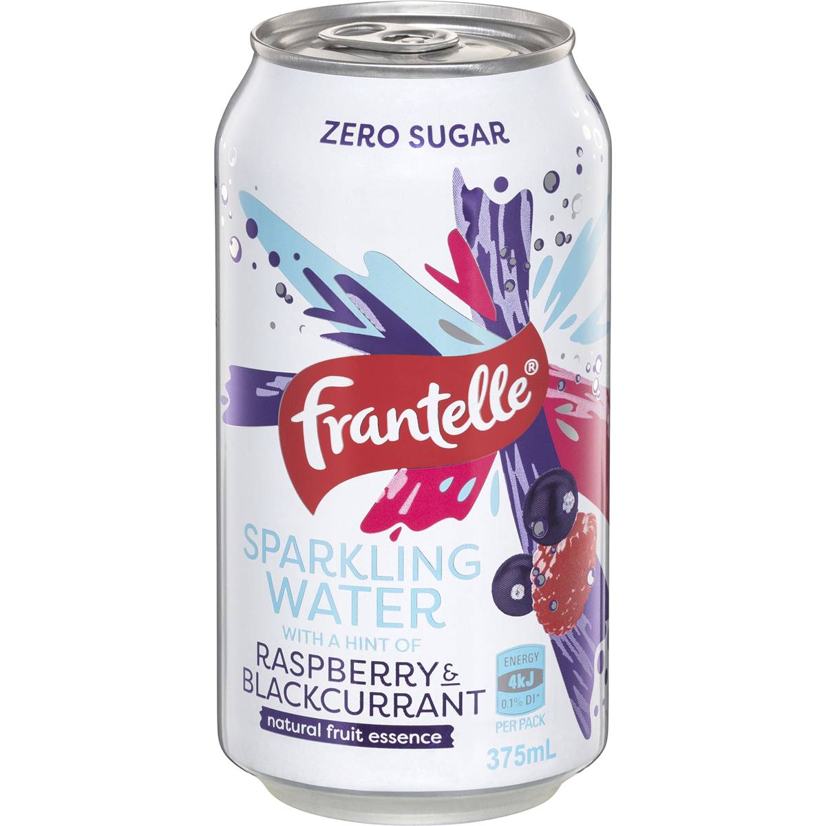 Calories in Frantelle Sparkling Water Raspberry & Blackcurrant calcount
