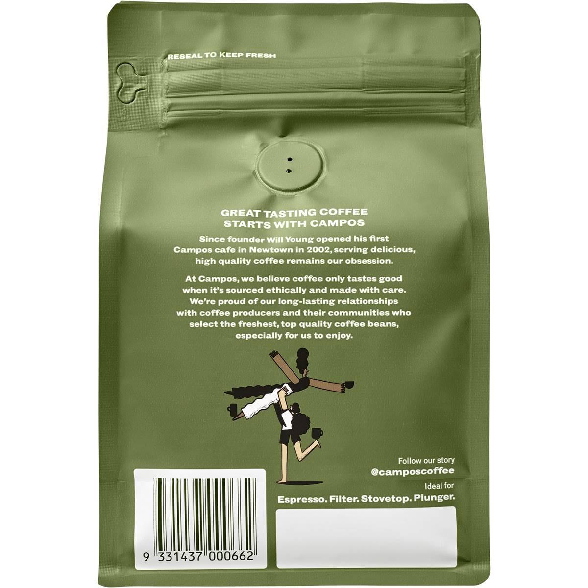 Campos Superior Coffee Beans 250g Woolworths