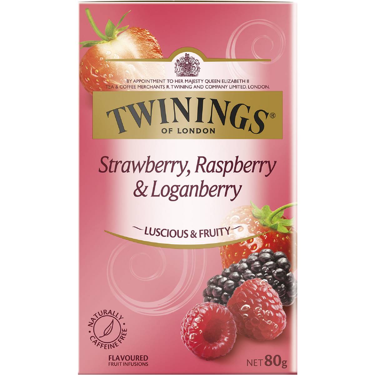Twinings Strawberry Raspberry & Loganberry Fruit Infusions 40 Pack