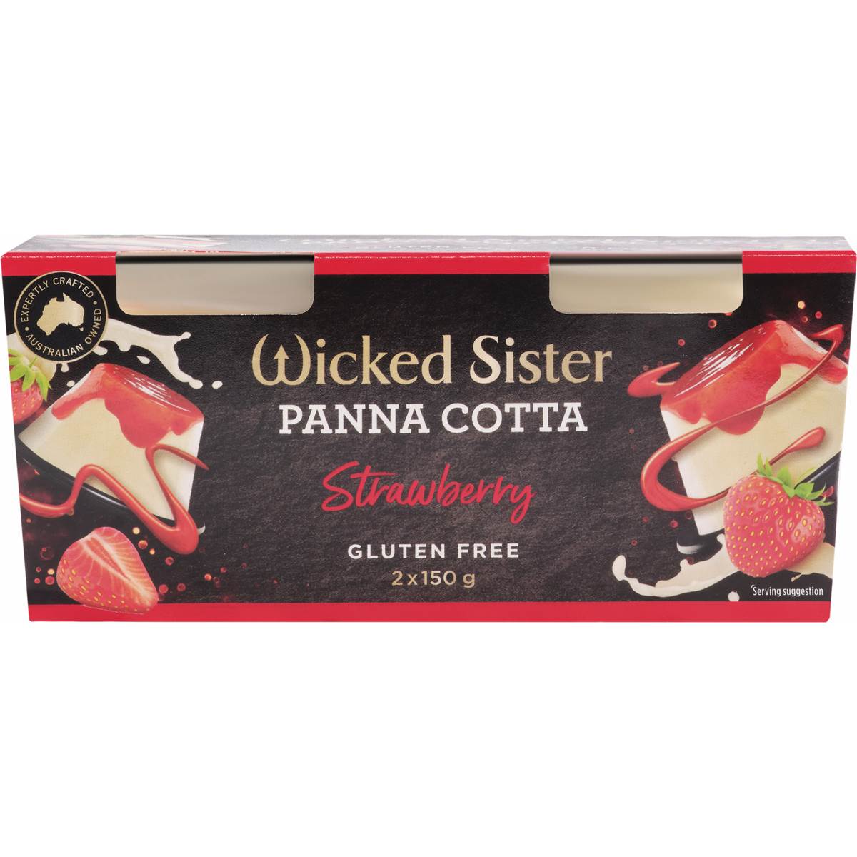 Wicked Sister Strawberry Panna Cotta 