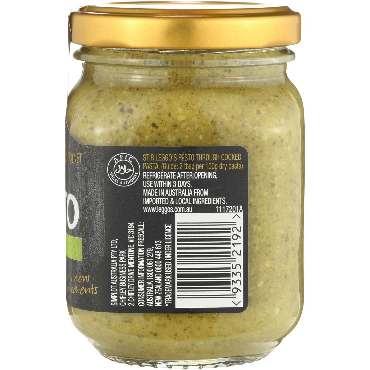 Leggos Pesto Traditional Basil 190g Woolworths