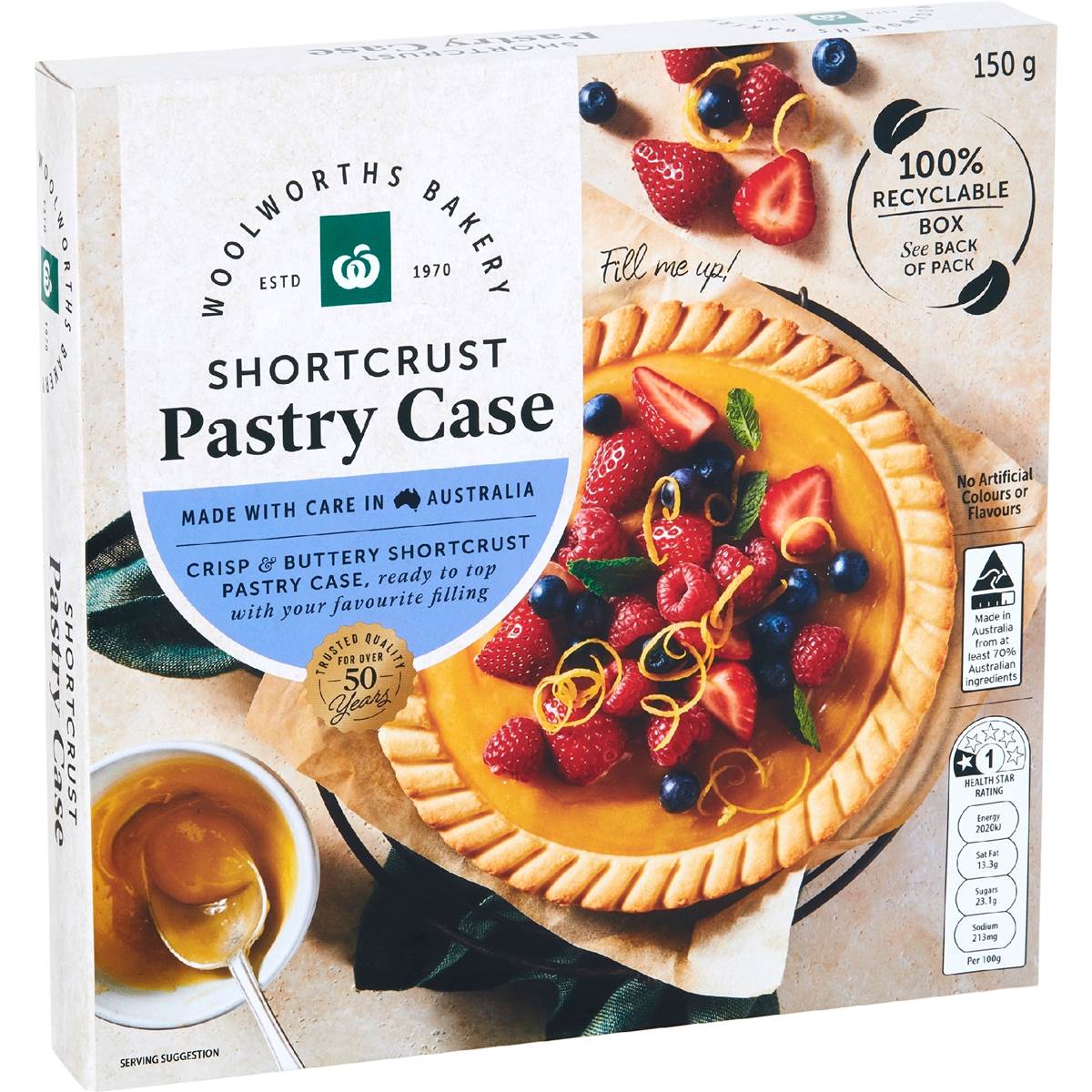 Woolworths Pastry Flan Case 150g Woolworths