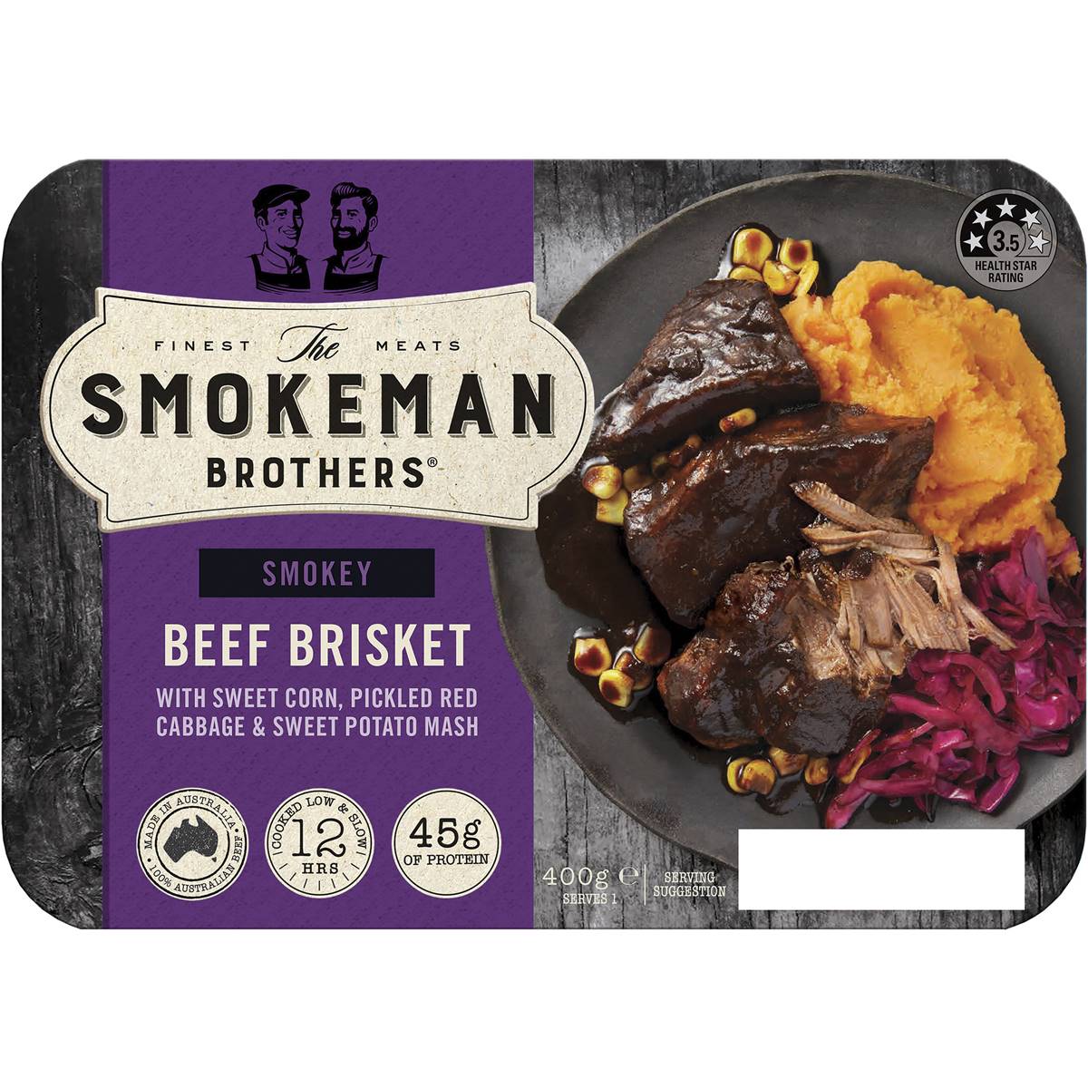 The Smokeman Brothers Smokey Beef Brisket Chilled Meal 400g Woolworths