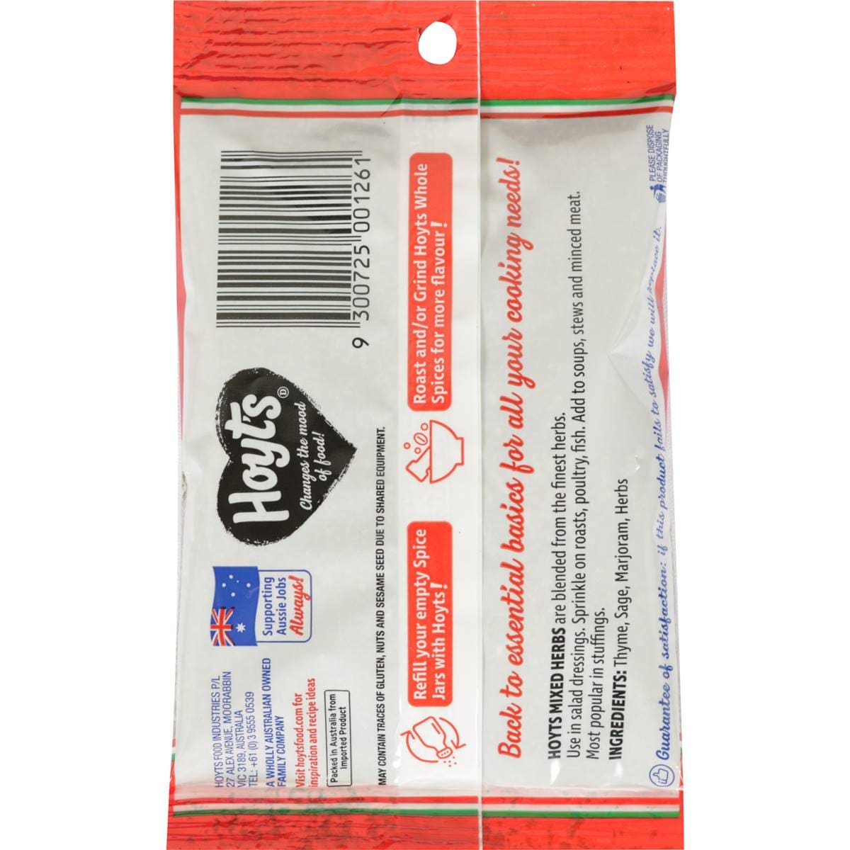 Hoyt's Mixed Herbs 25g Woolworths