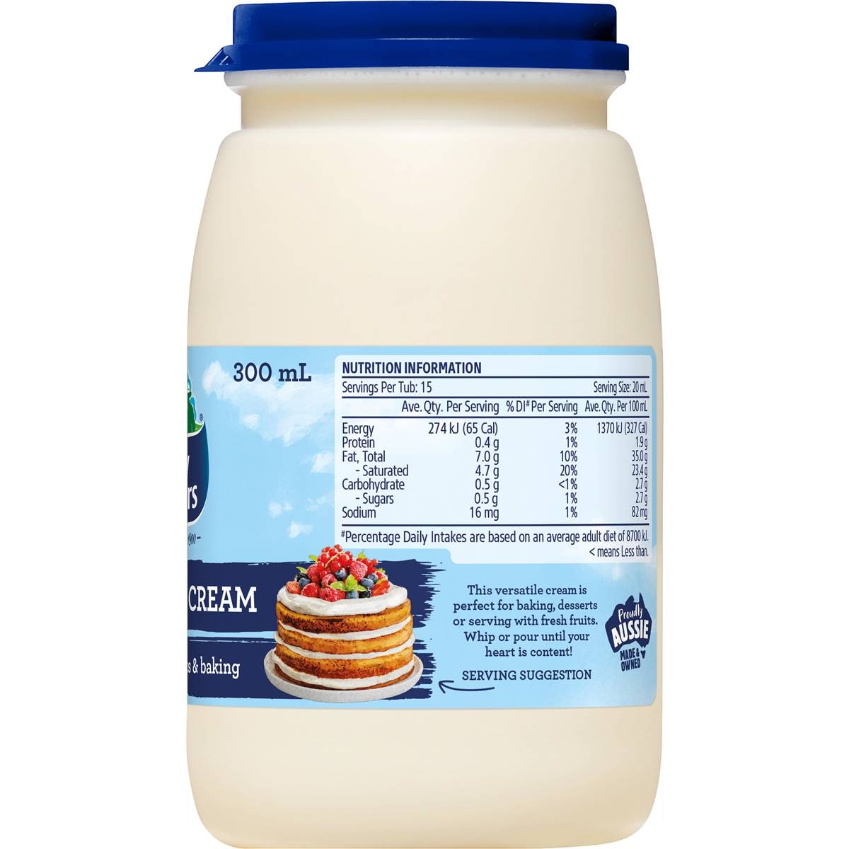 Dairy Farmers Thickened Cream 300ml Woolworths